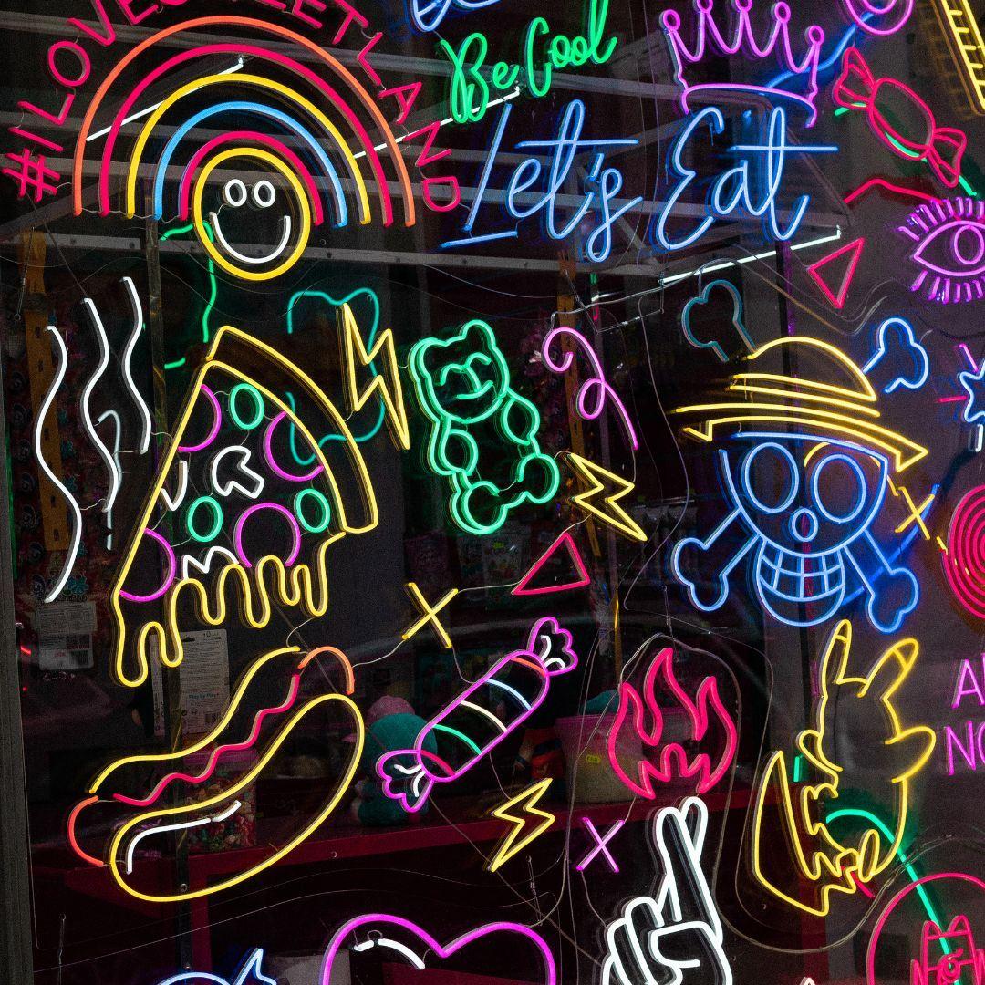 photo of storefront graphics