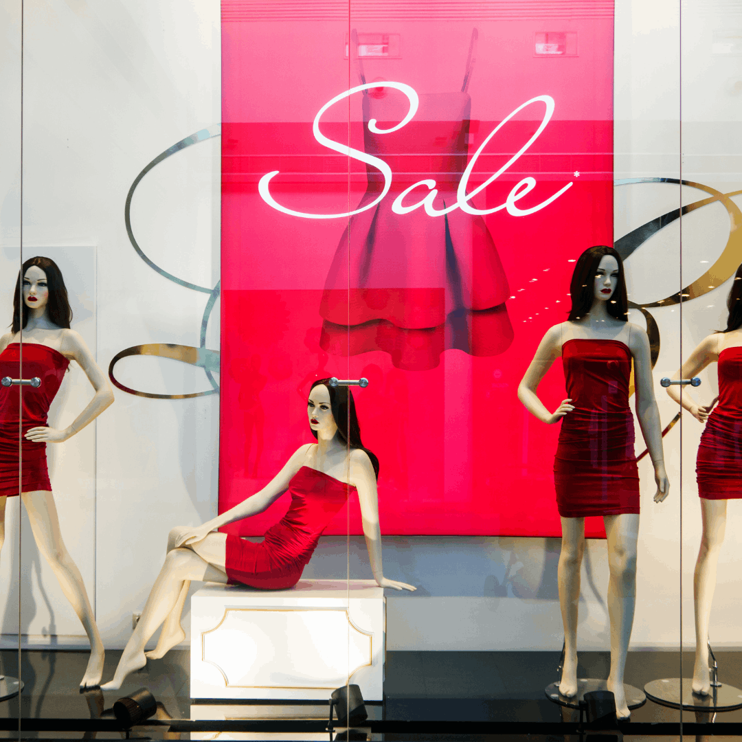 photo of storefront graphics