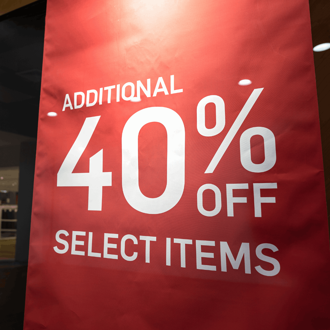 photo of storefront graphics