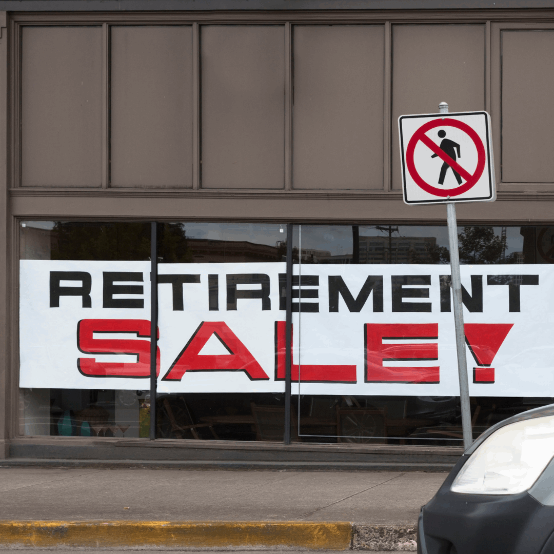 photo of storefront graphics