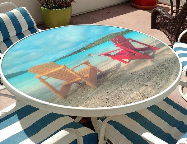 Acrylic Display for Table with Ocean View