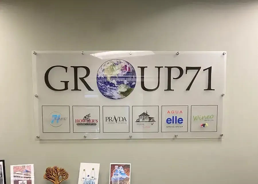 Acrylic sign at AlphaGraphics Gilbert