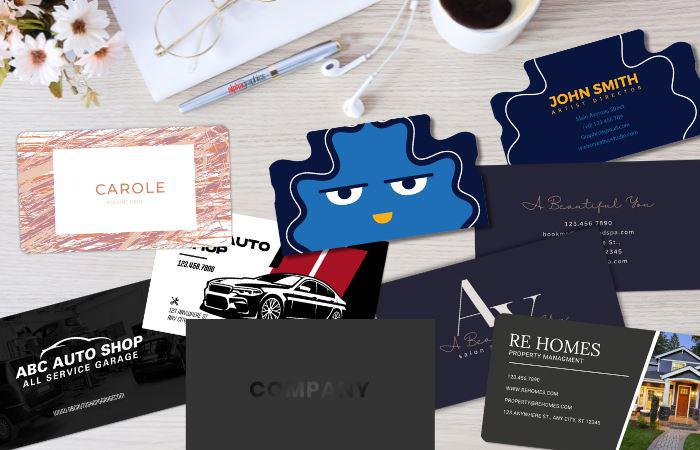 Business card printing background