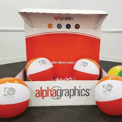 Oversized box with ball pit inside
