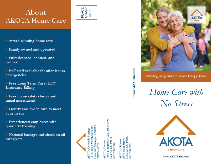 Akota Home Care brochure front