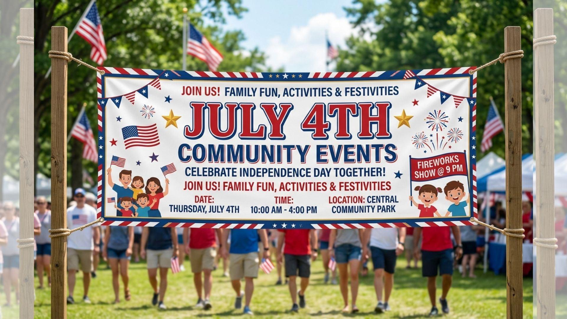 Why are Event Banners Crucial for Successful July 4th Community Events?