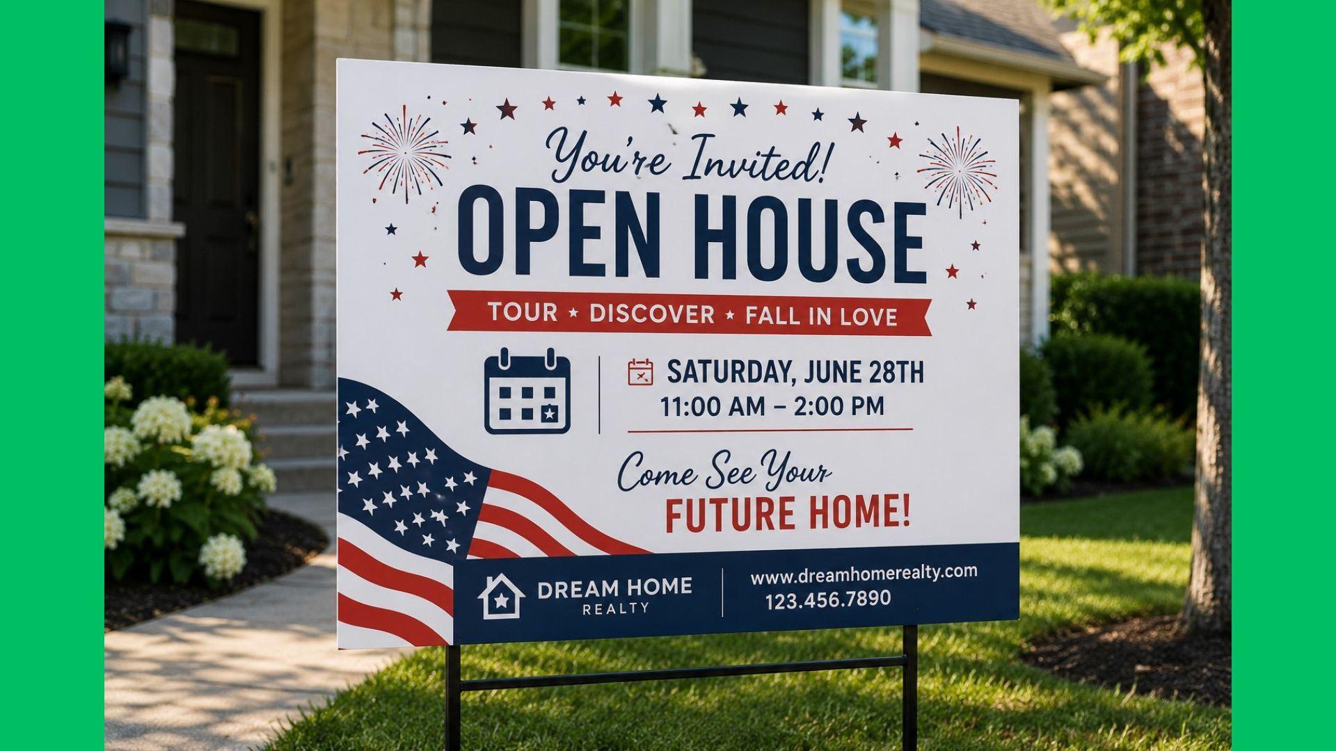 How to Stand Out at Open Houses and Summer Events with a Custom Sign in Cincinnati