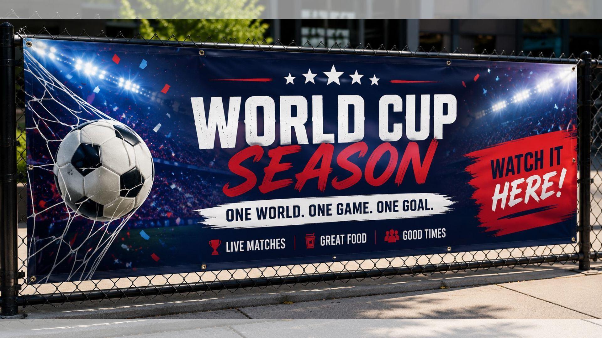 Capturing the Crowd: High-Impact Banners for World Cup Season