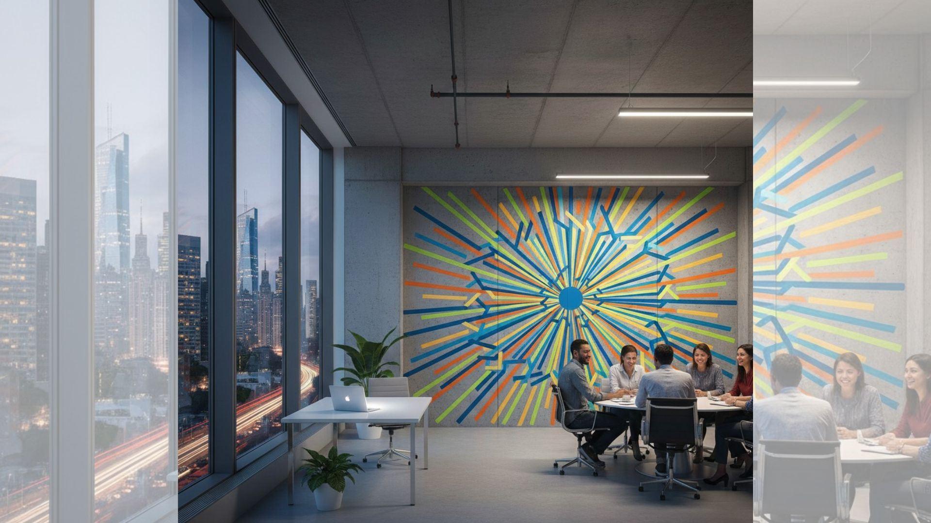 Wall Designs That Add Energy to Any Business Space