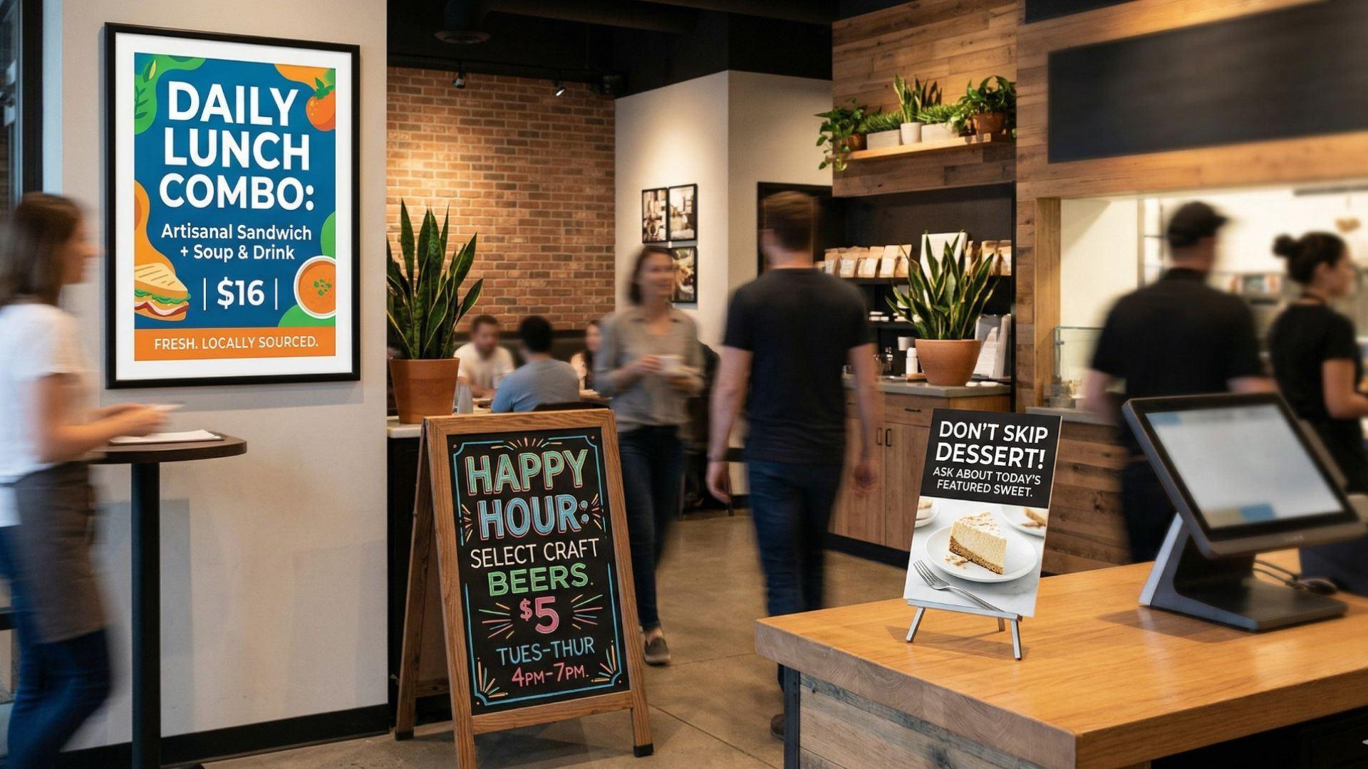 How Restaurants Can Make In-House Promotions Easier to Notice