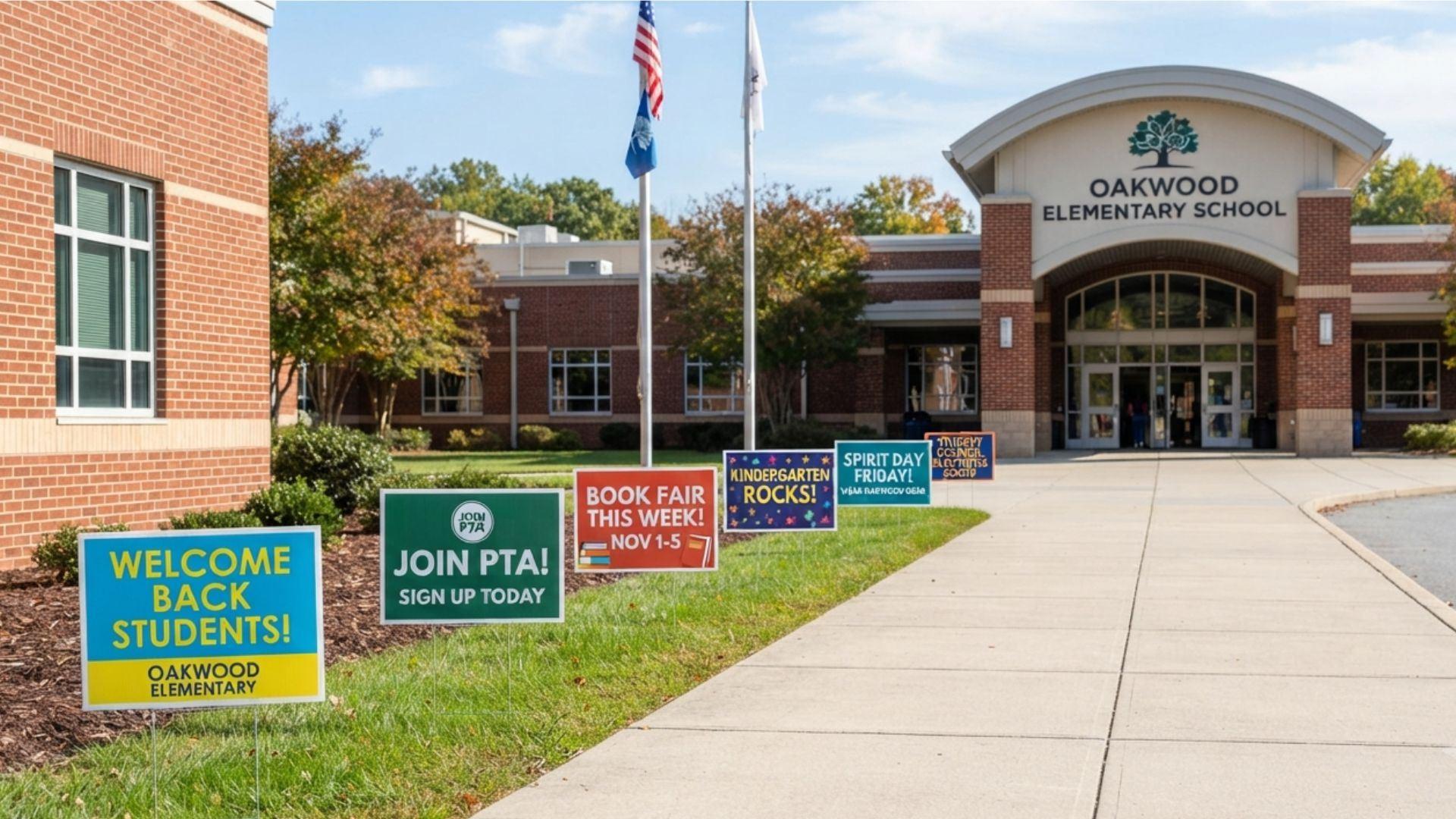 How School Event Signs Guide Families from Curb to Check-In in Overland Park