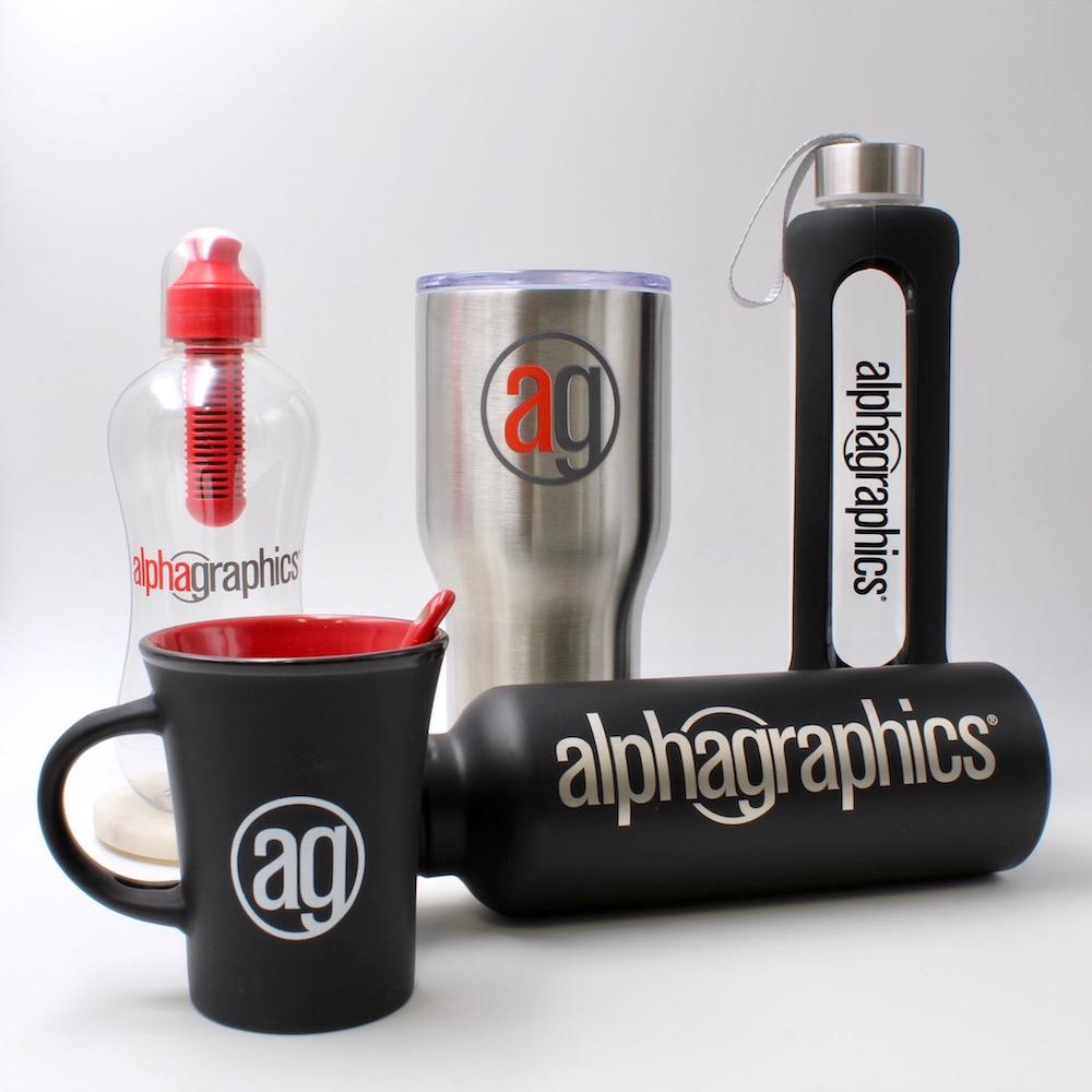 Alpha Graphics On University Custom Cups