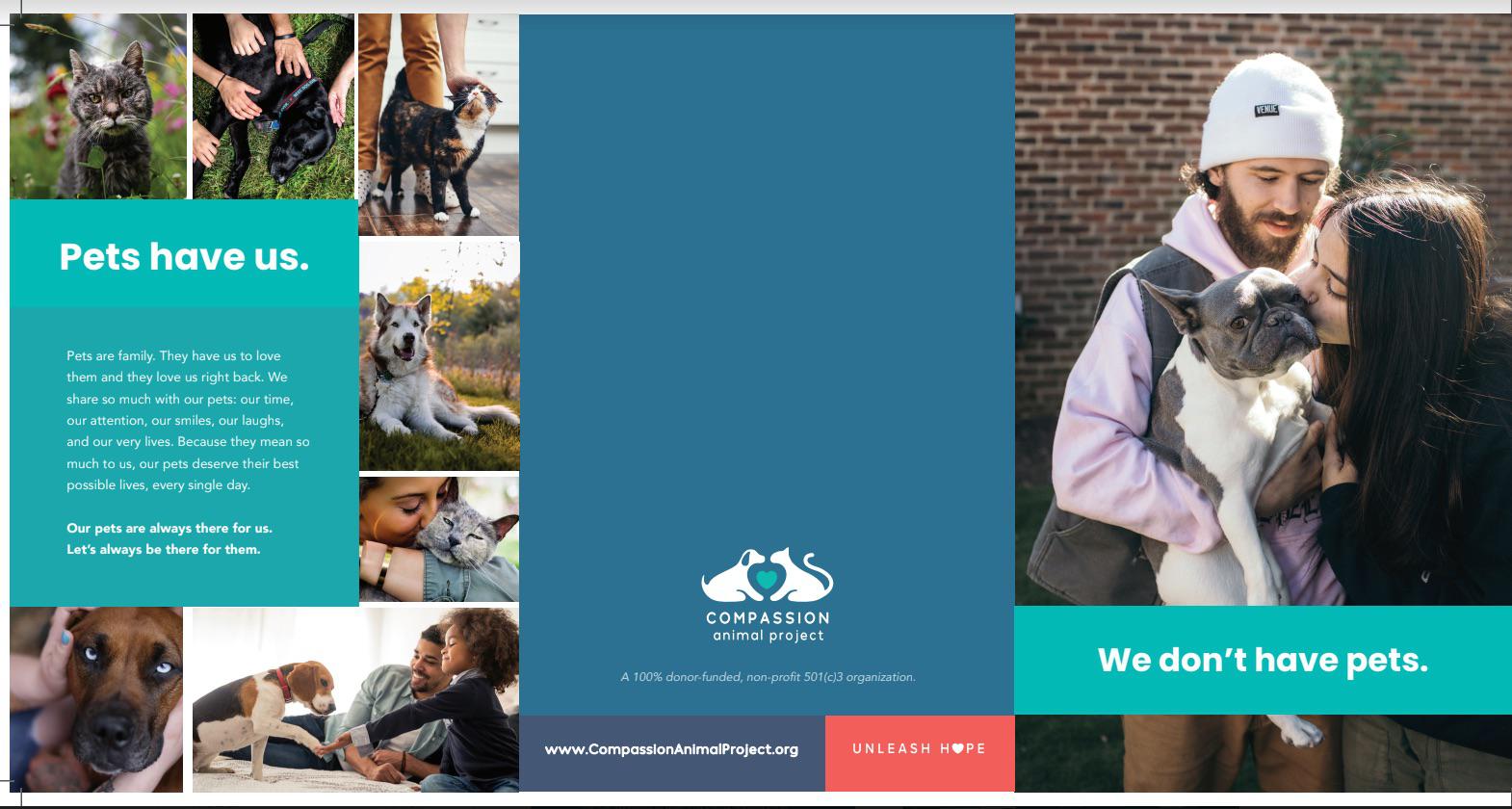 The Compassion Animal Project brochure design