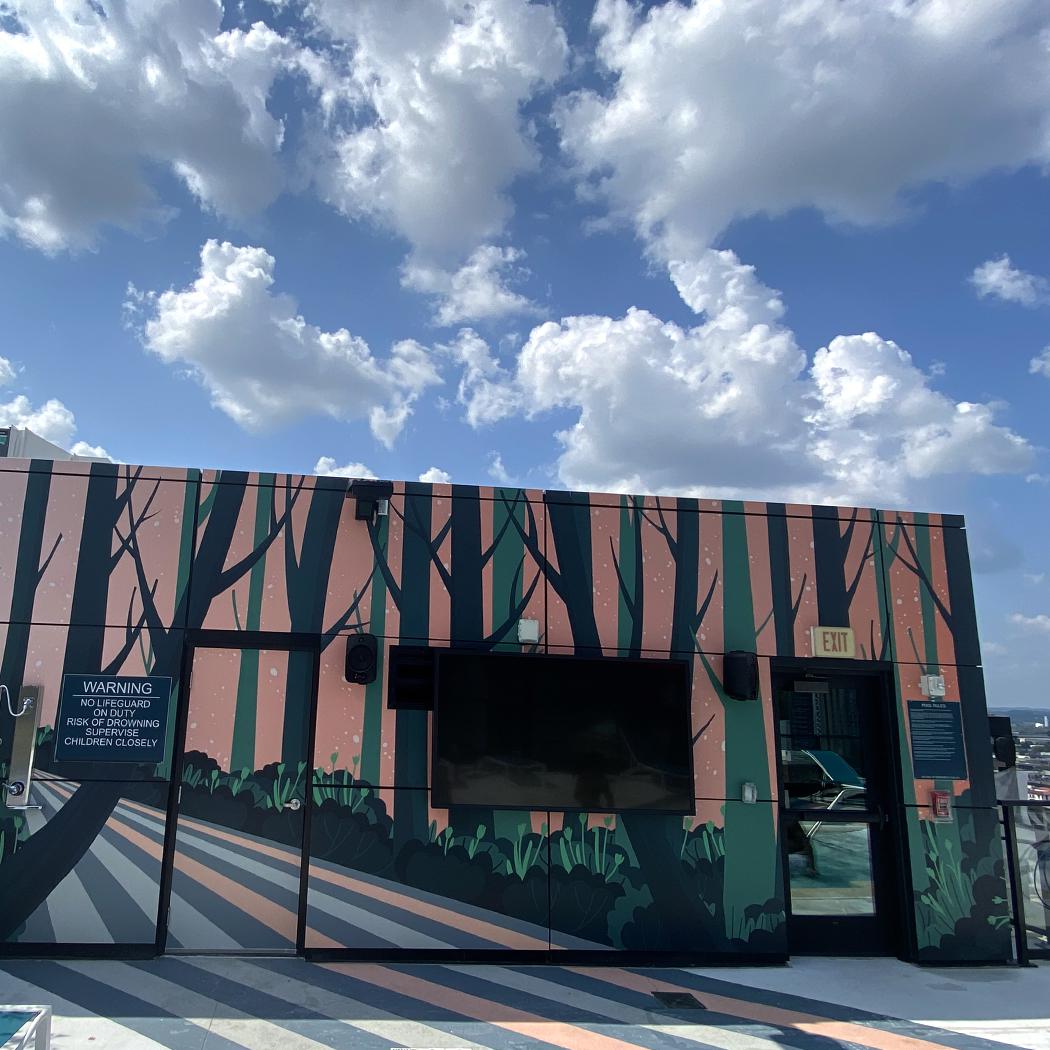 Full Vinyl Wall Wrap for Ascend Student Living