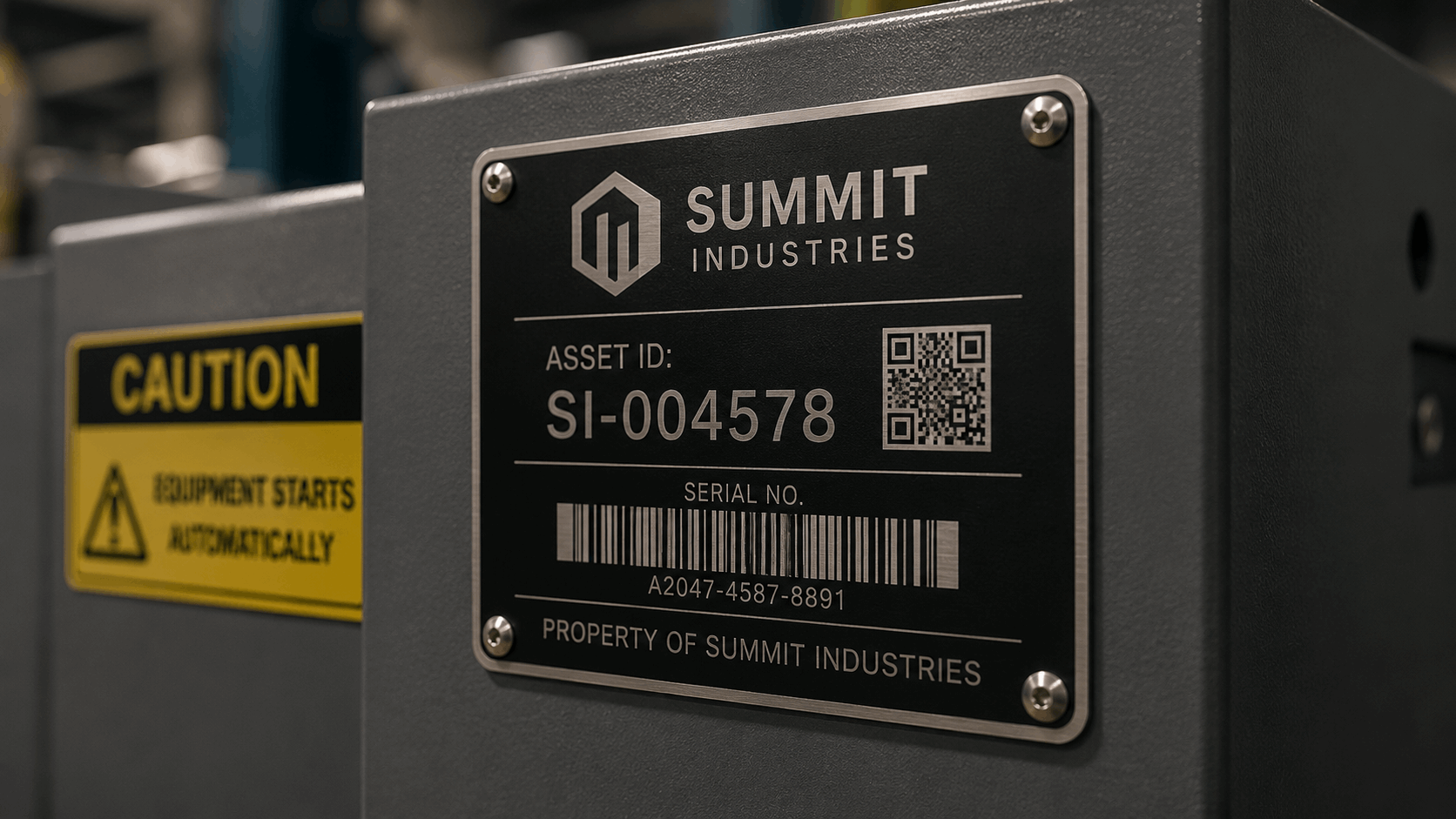 Asset and equipment identification engraving