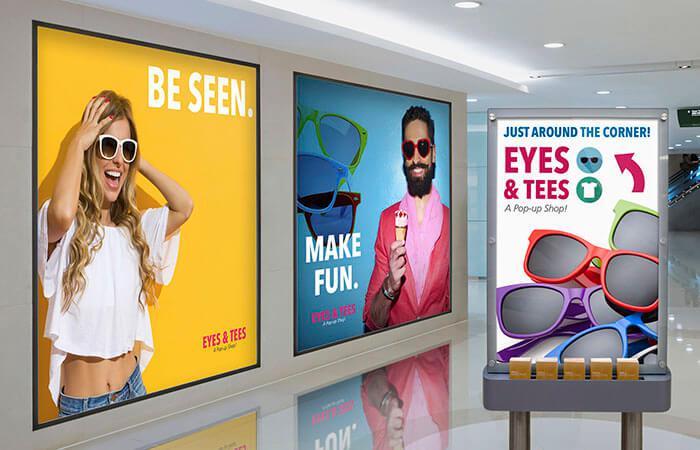 Vivid backlit signage & graphics get noticed