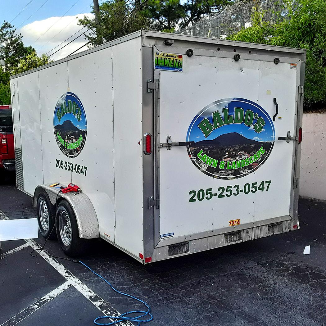 Vinyl on Box Trailer