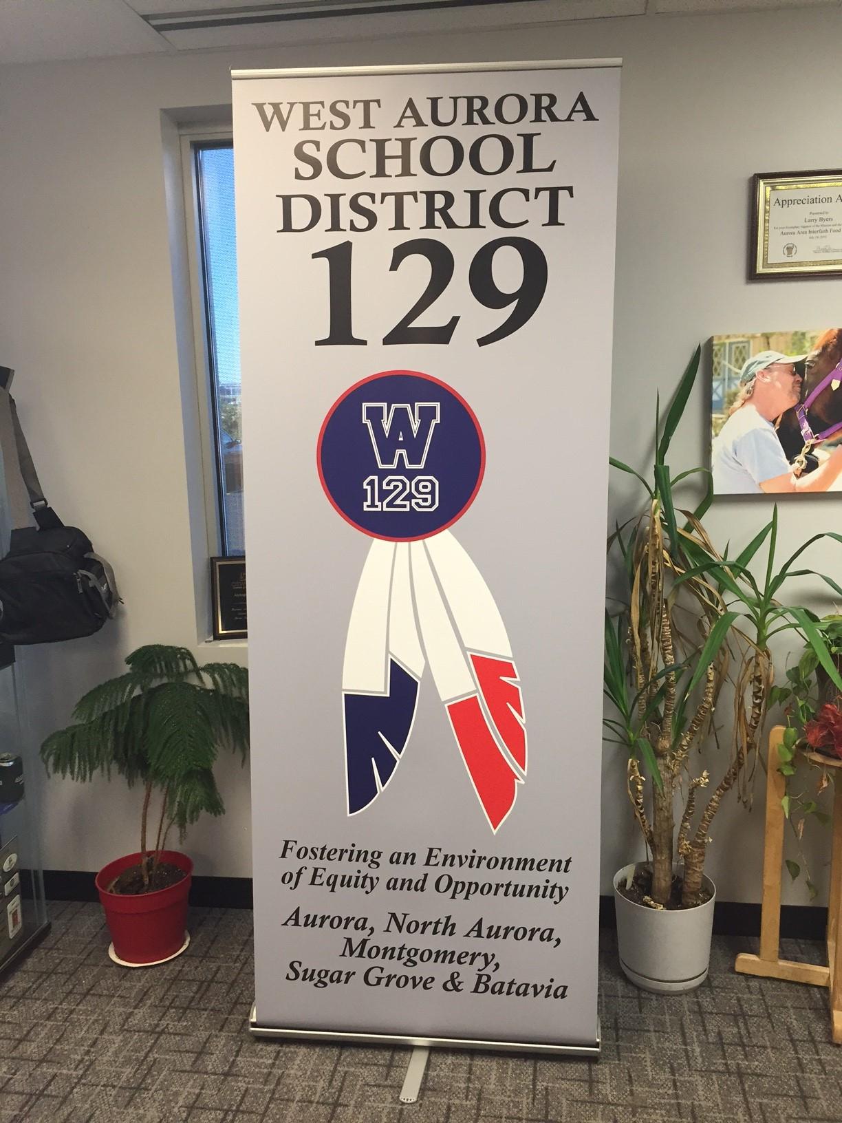 Banner stand West Aurora