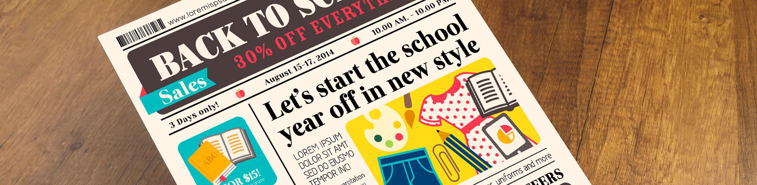 banner flyers newsletters