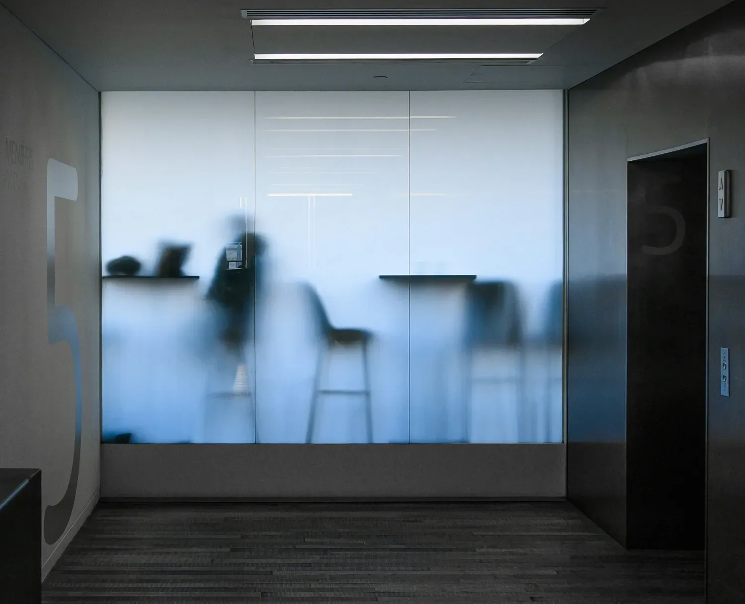 An image of a frosted glass window.