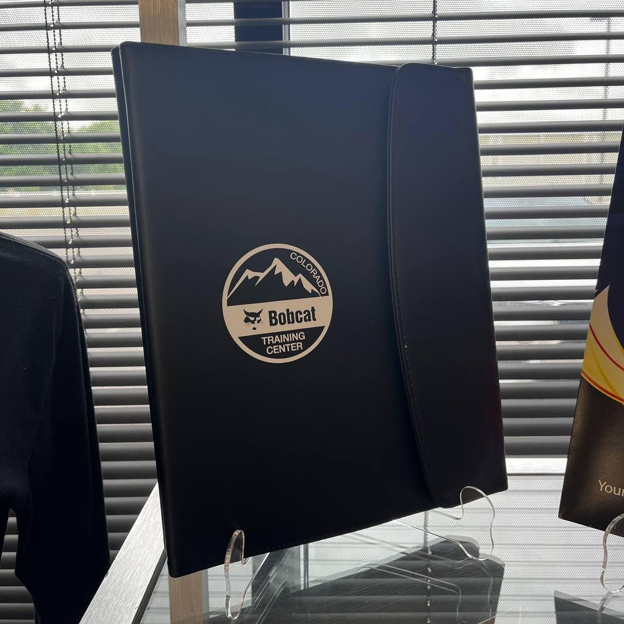 Custom Black Portfolio with Company Logo