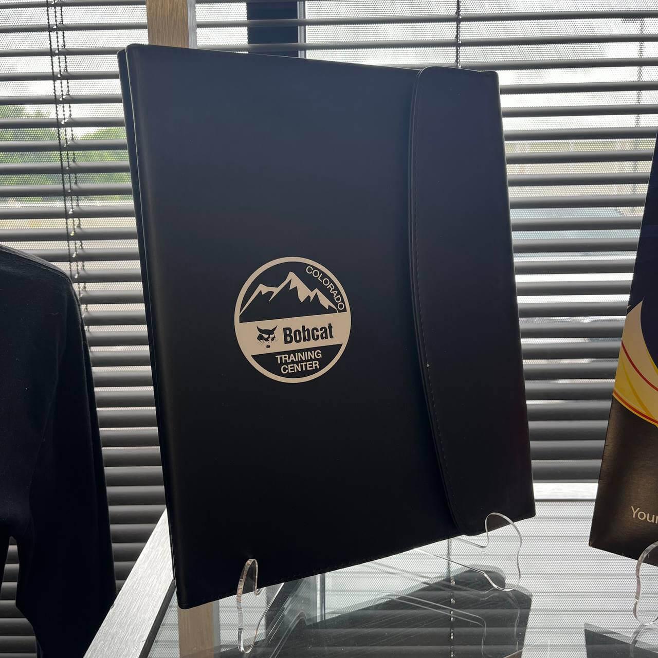 Custom Black Portfolio with Company Logo
