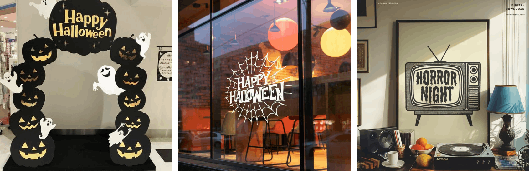 halloween store decarations