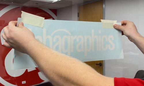 Install Vinyl Window Graphics