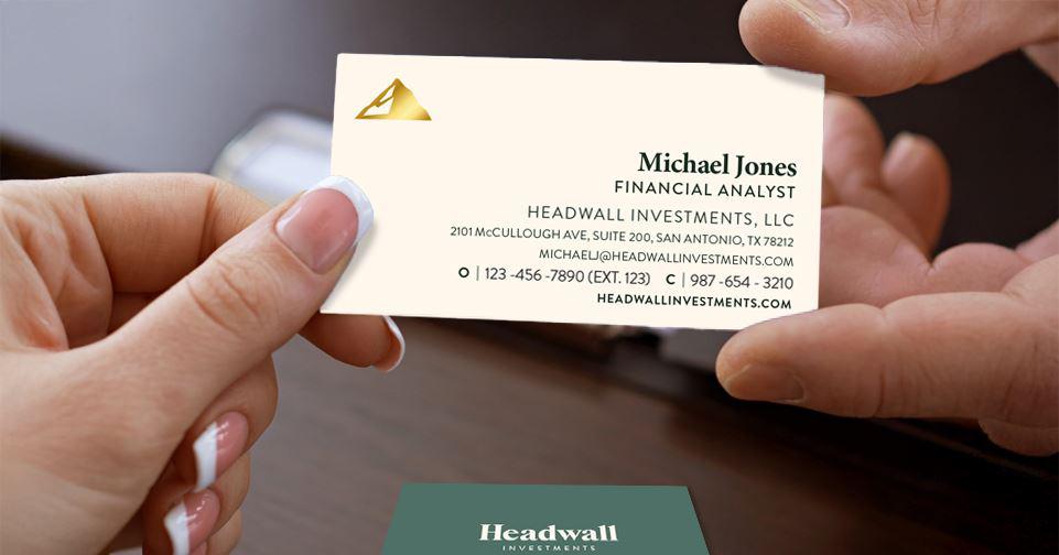 Business card design examples