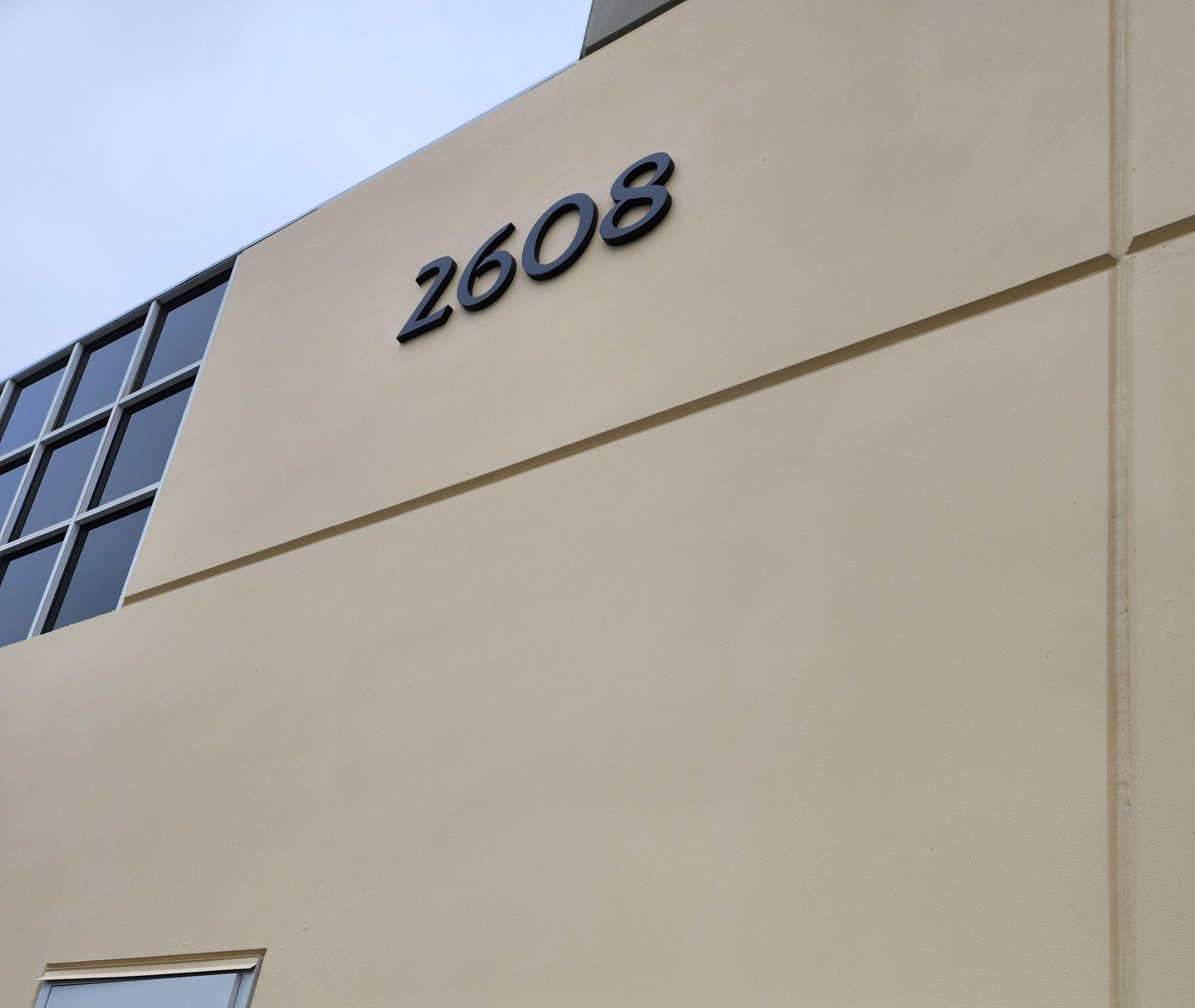 Building signage building numbers