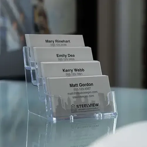 Business card material options