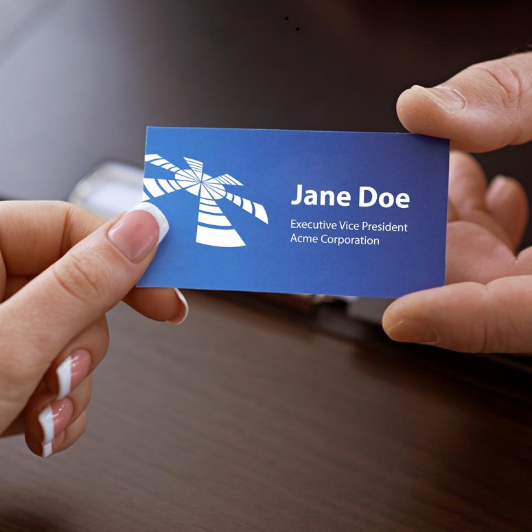 Business card printing process