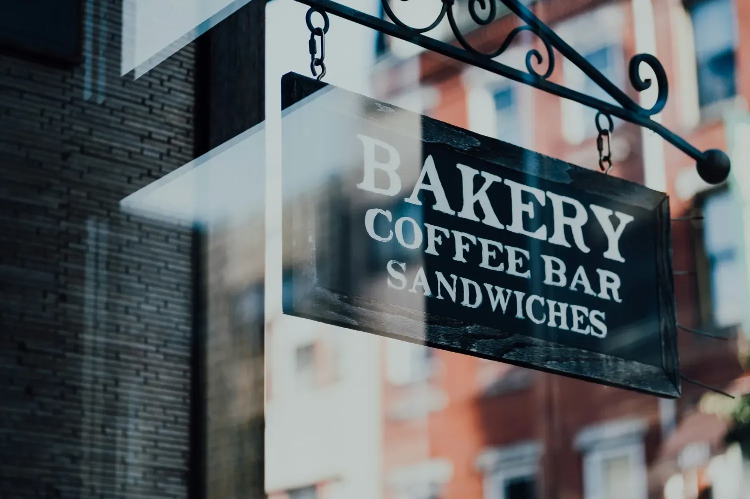 A bakery sign