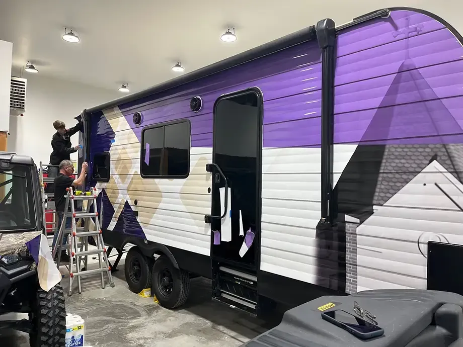 Camper wrap at AlphaGraphics Helena