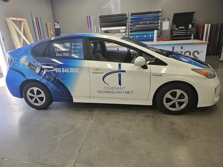 Car graphic at AlphaGraphics Franklin