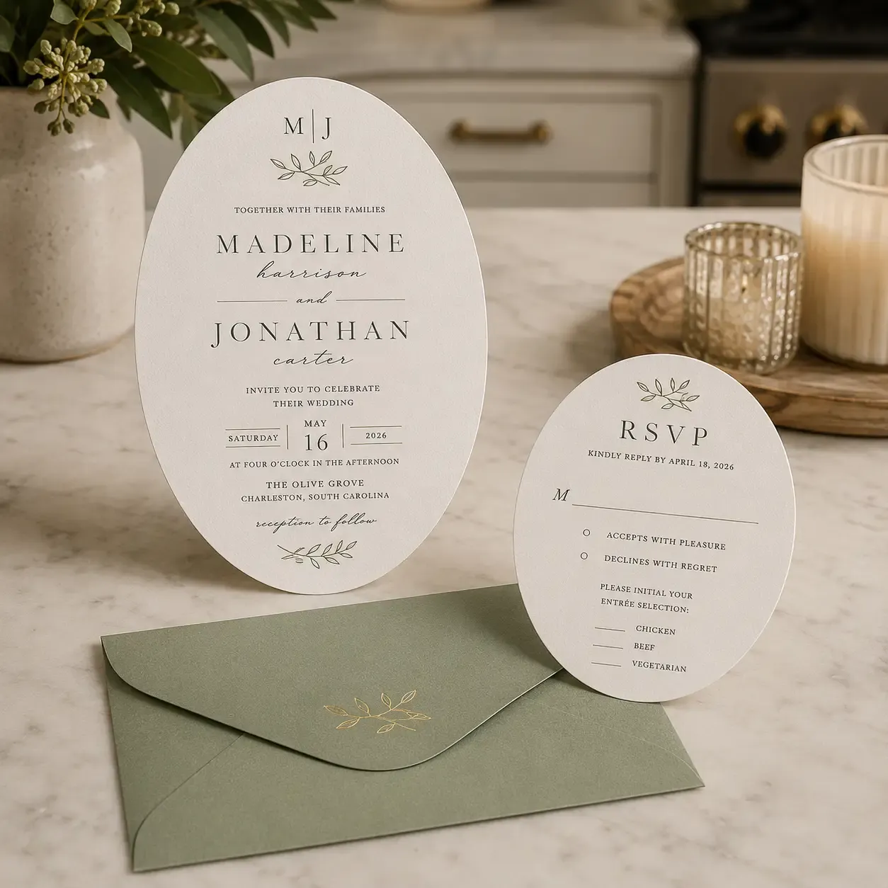An RSVP invitation