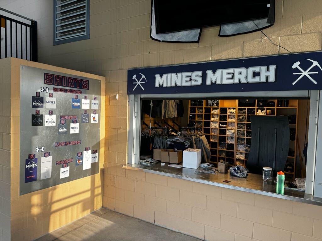 Colorado School of Mines Merch Booth Design & Goods Supply