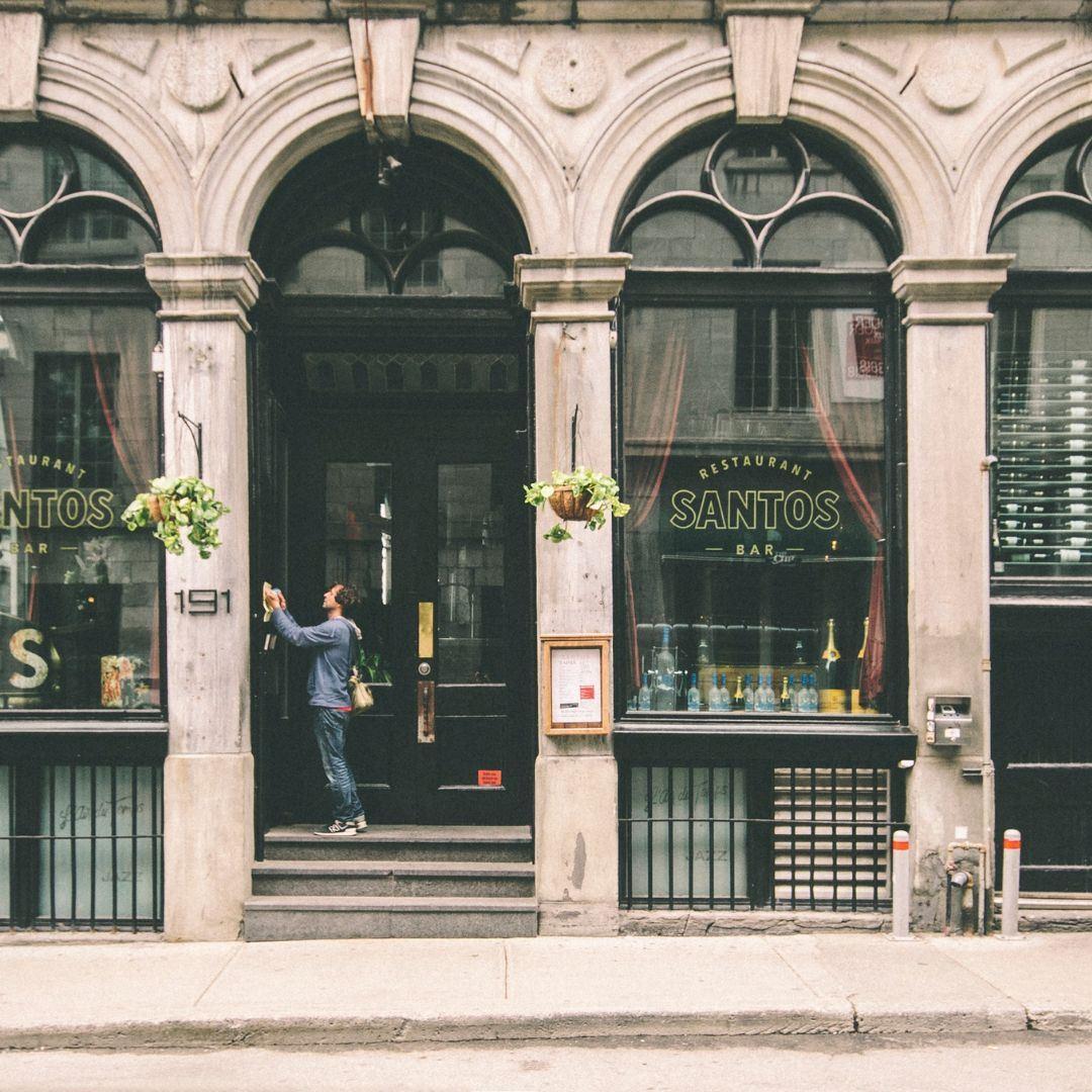 photo of window graphics