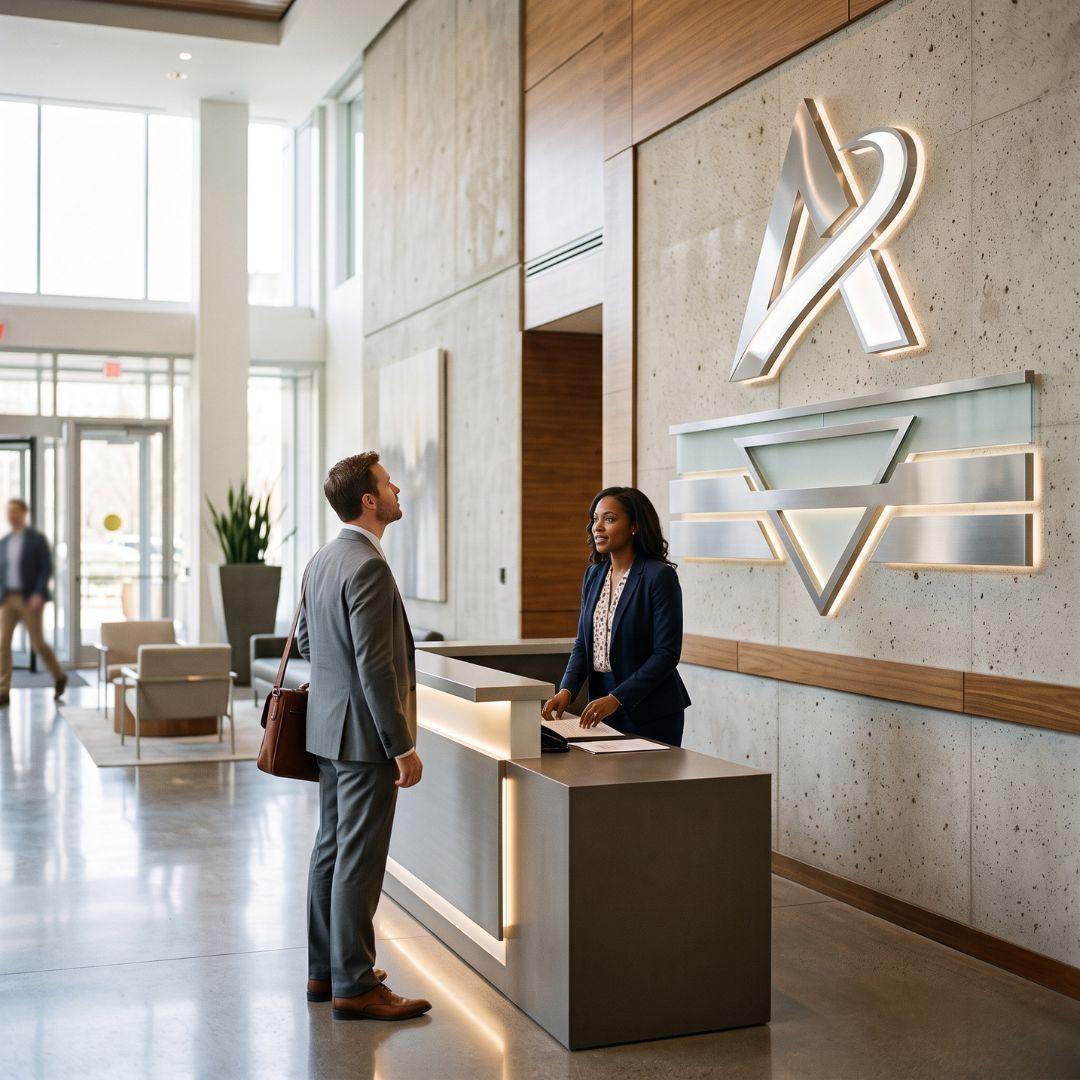 Curating Your Brand Identity: Using Custom Interior Signage to Define Your Office | AlphaGraphics Bo