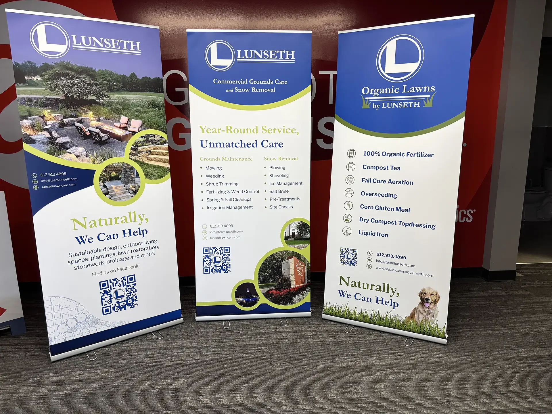 Custom banners at AlphaGraphics Bloomington