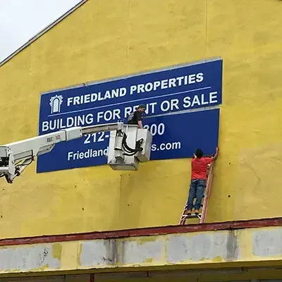 Custom building signs