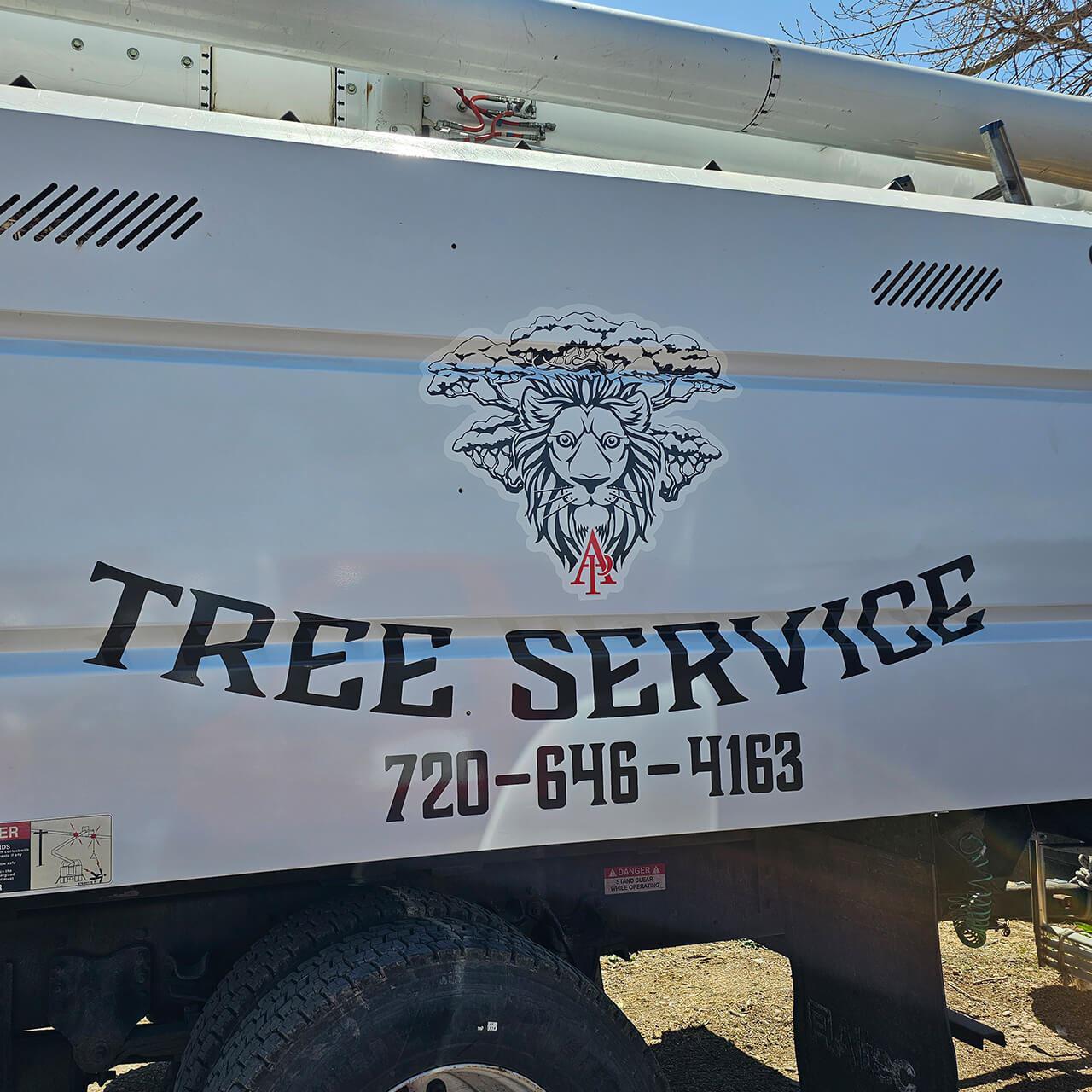 Custom Decal For The Construction Equipment Truck