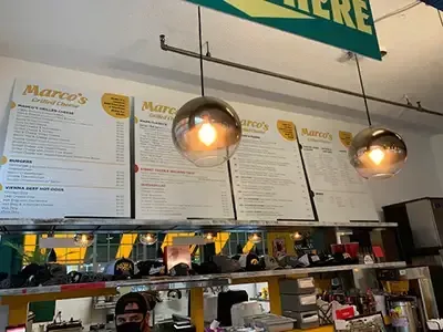 custom menu board at alphagraphics north liberty