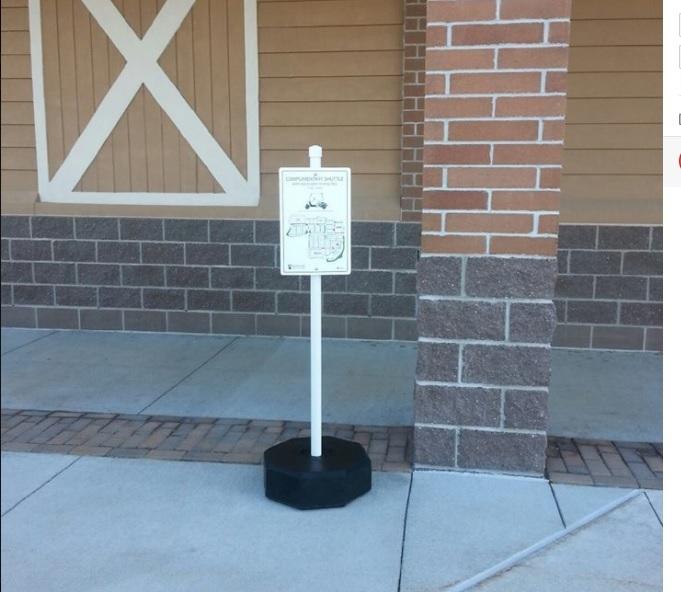 Custom mobile and temporary parking lot signs