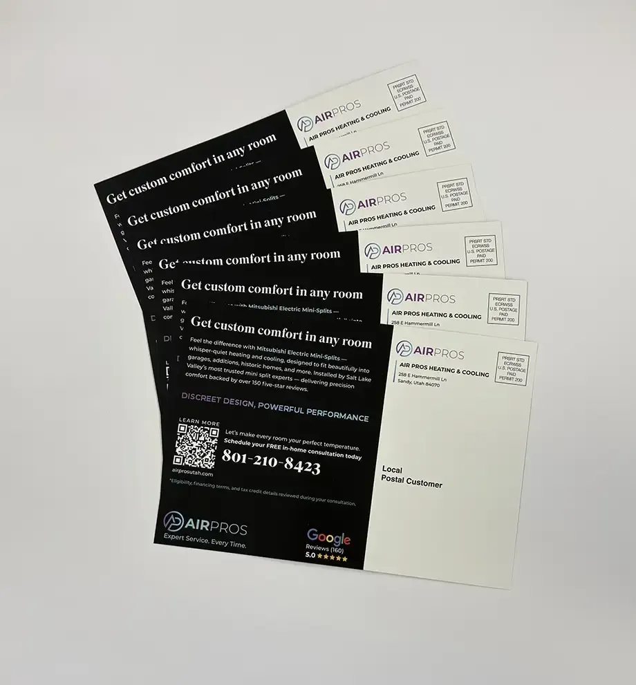 Custom postcard printing and mailing at AlphaGraphics West Jordan