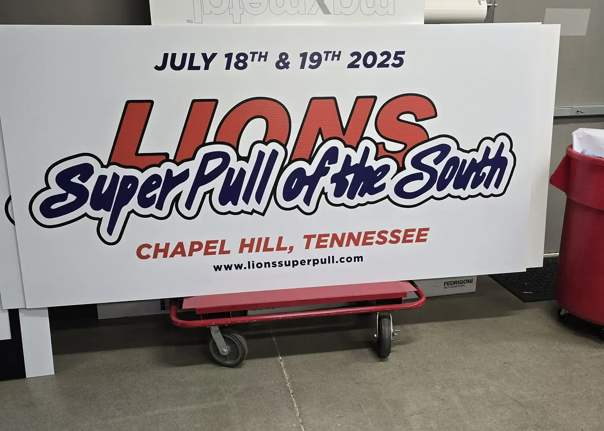 Custom sign at AlphaGraphics Franklin