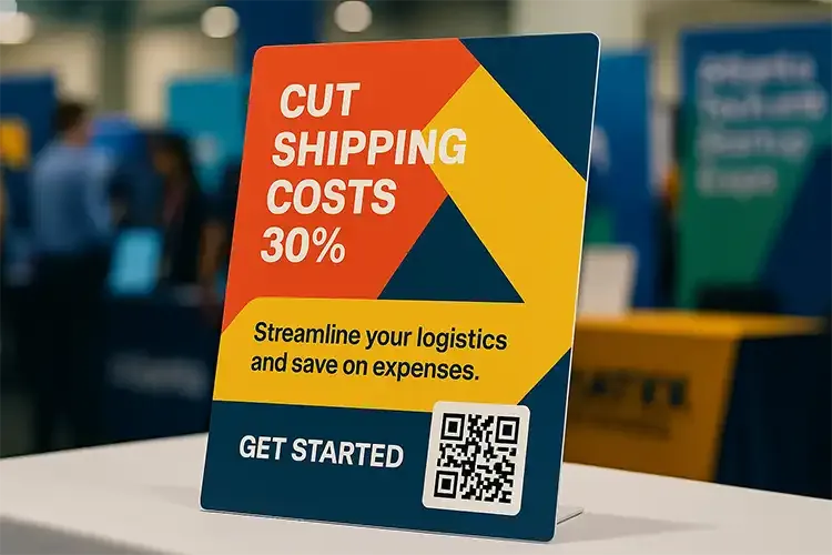 Tabletop Signage That Stops Traffic at Atlanta Expos | AlphaGraphics Atlanta Buckhead