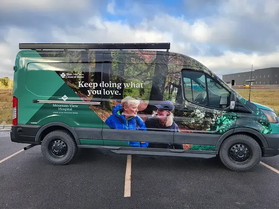 Custom van wrap at AlphaGraphics Idaho Falls