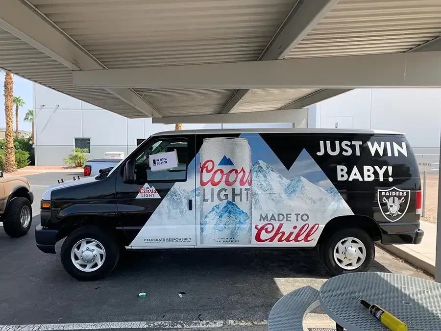 Custom van wrap in Las Vegas