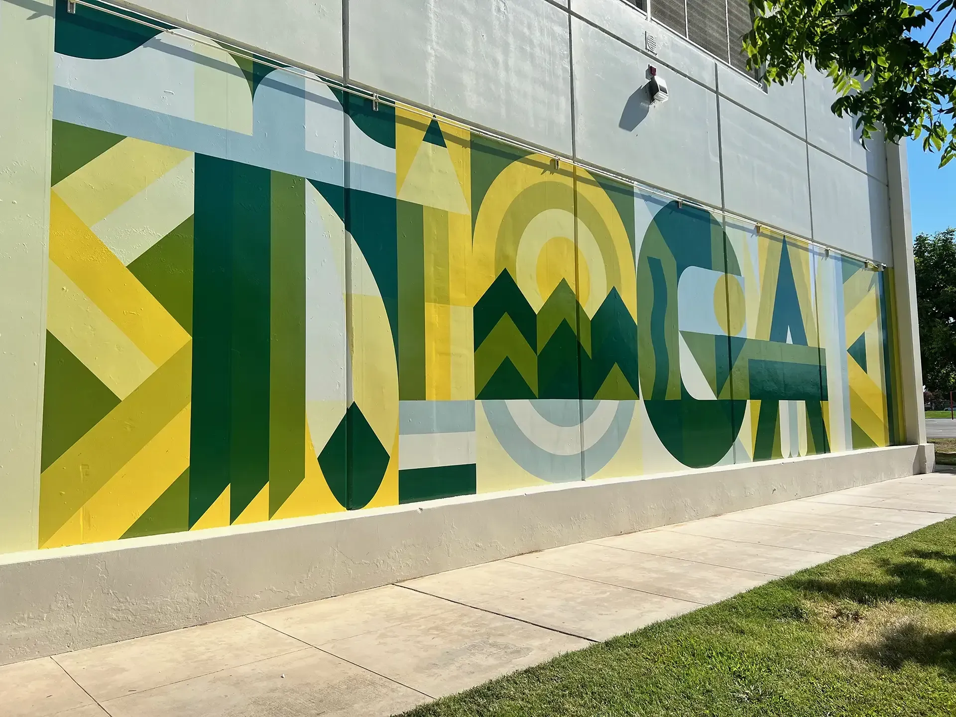 Custom wall mural at AlphaGraphics Fresno Clovis